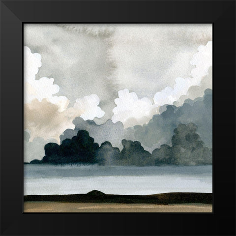 Western Storm II Black Modern Wood Framed Art Print by Caroline, Emma