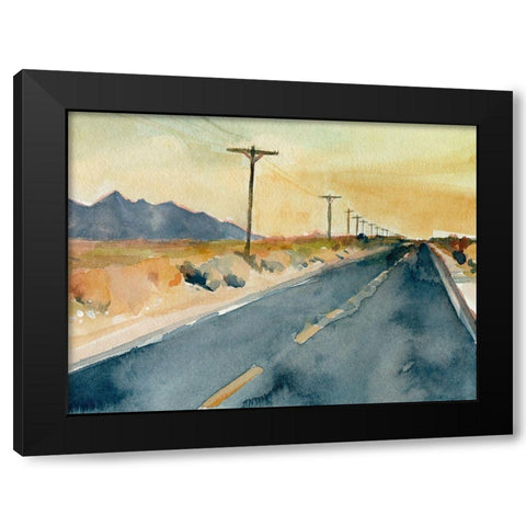 Deserted Highway II Black Modern Wood Framed Art Print with Double Matting by Parker, Jennifer Paxton