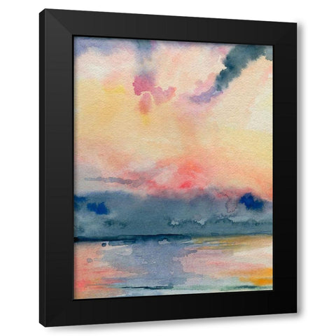Prism Seascape II Black Modern Wood Framed Art Print with Double Matting by Parker, Jennifer Paxton