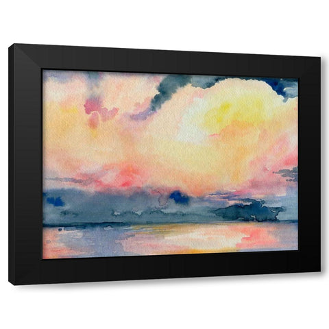 Prism Seascape III Black Modern Wood Framed Art Print by Parker, Jennifer Paxton