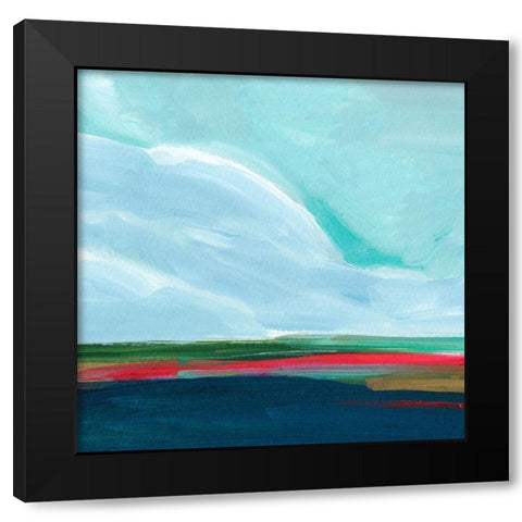 Cloud over Crimson I Black Modern Wood Framed Art Print with Double Matting by Warren, Annie