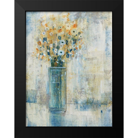 Morning Window Floral I Black Modern Wood Framed Art Print by OToole, Tim