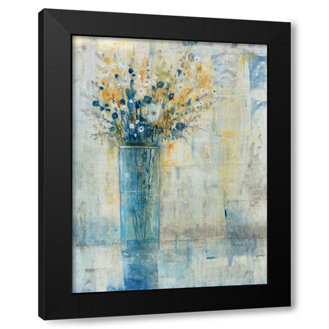 Morning Window Floral II Black Modern Wood Framed Art Print with Double Matting by OToole, Tim
