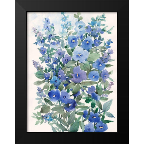 A Patch of Wildflowers I Black Modern Wood Framed Art Print by Nichols, Tim