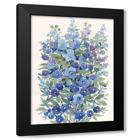 A Patch of Wildflowers II Black Modern Wood Framed Art Print by Nichols, Tim