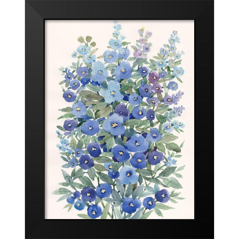 A Patch of Wildflowers II Black Modern Wood Framed Art Print by Nichols, Tim