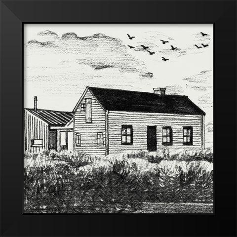 Sweet Home III Black Modern Wood Framed Art Print by Wang, Melissa