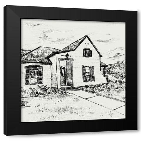 Sweet Home IV Black Modern Wood Framed Art Print by Wang, Melissa