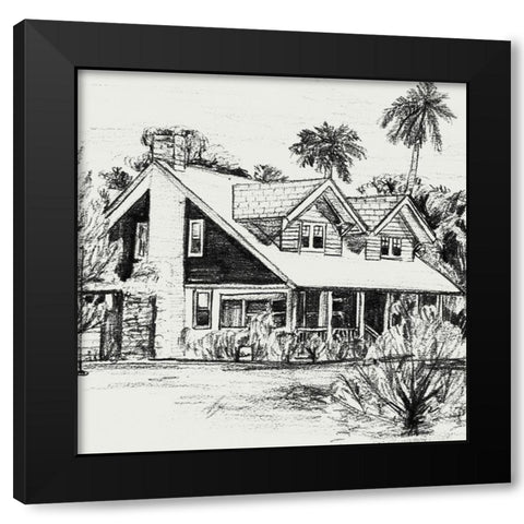 Sweet Home VI Black Modern Wood Framed Art Print by Wang, Melissa