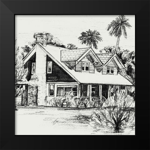 Sweet Home VI Black Modern Wood Framed Art Print by Wang, Melissa