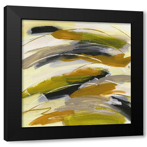 Light Beam I Black Modern Wood Framed Art Print with Double Matting by Wang, Melissa