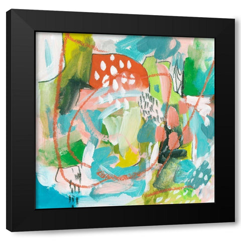 Constant Change II Black Modern Wood Framed Art Print with Double Matting by Wang, Melissa