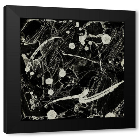 Ink Line Abstract VI Black Modern Wood Framed Art Print by Wang, Melissa