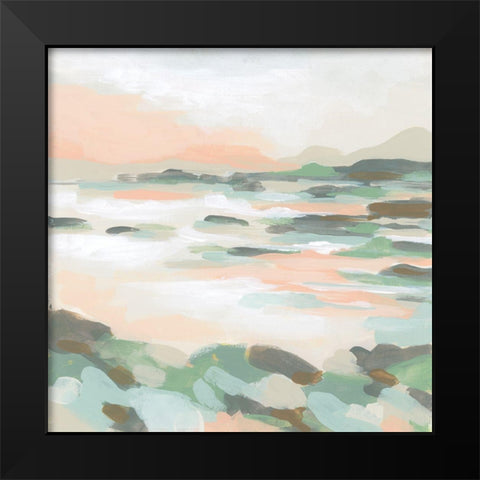 Coral Marsh II Black Modern Wood Framed Art Print by Vess, June Erica