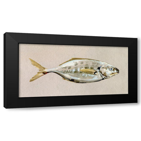 Fresh Fish Study I Black Modern Wood Framed Art Print by Caroline, Emma