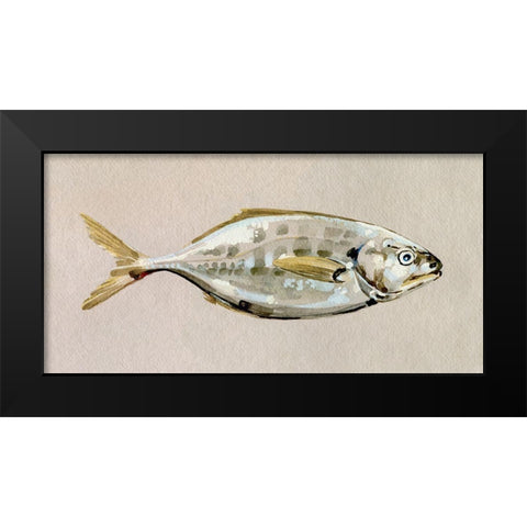 Fresh Fish Study I Black Modern Wood Framed Art Print by Caroline, Emma