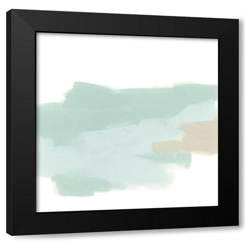 Minimal Mist II Black Modern Wood Framed Art Print with Double Matting by Vess, June Erica