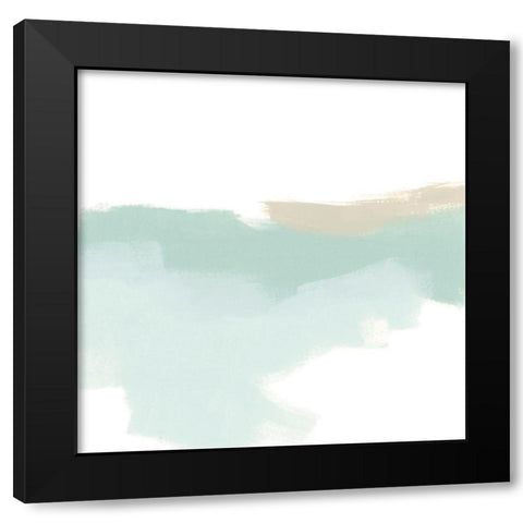 Minimal Mist III Black Modern Wood Framed Art Print with Double Matting by Vess, June Erica