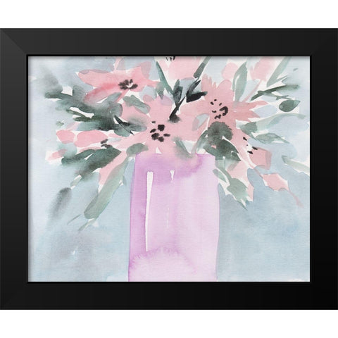 Broken Flowers I Black Modern Wood Framed Art Print by Wang, Melissa