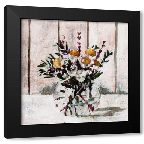 In A Glass I Black Modern Wood Framed Art Print with Double Matting by Wang, Melissa