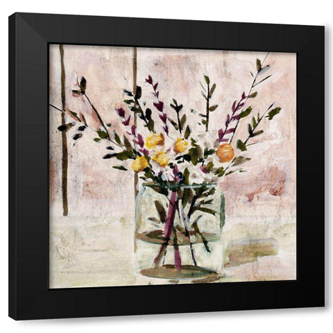 In A Glass III Black Modern Wood Framed Art Print by Wang, Melissa