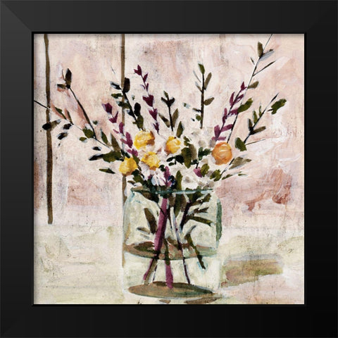 In A Glass III Black Modern Wood Framed Art Print by Wang, Melissa