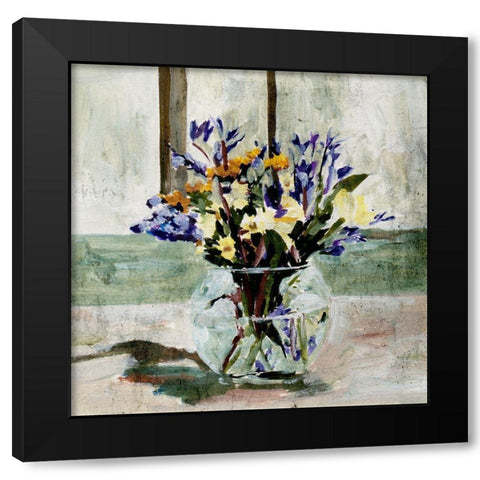 In A Glass IV Black Modern Wood Framed Art Print with Double Matting by Wang, Melissa