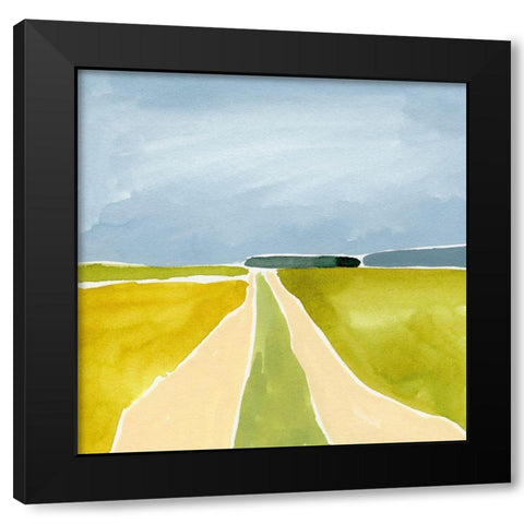 Distant Path I Black Modern Wood Framed Art Print by Barnes, Victoria