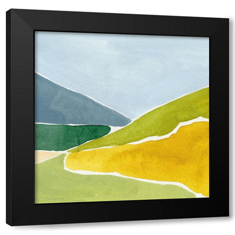 Distant Path II Black Modern Wood Framed Art Print by Barnes, Victoria