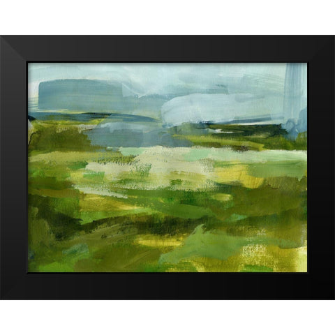 Emerald View I Black Modern Wood Framed Art Print by Barnes, Victoria