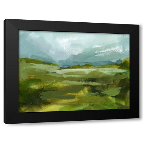 Emerald View II Black Modern Wood Framed Art Print by Barnes, Victoria