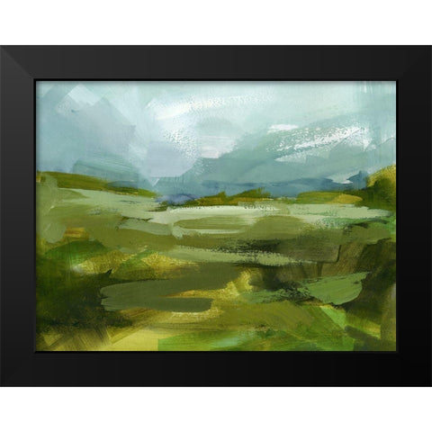 Emerald View II Black Modern Wood Framed Art Print by Barnes, Victoria