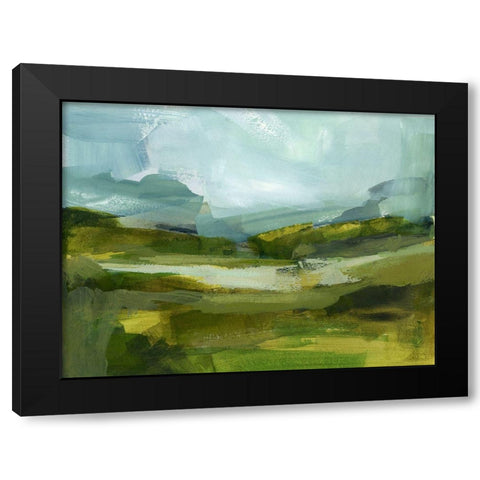 Emerald View III Black Modern Wood Framed Art Print with Double Matting by Barnes, Victoria