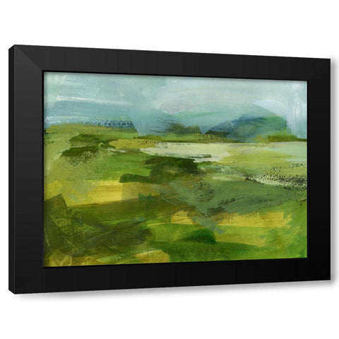 Emerald View IV Black Modern Wood Framed Art Print with Double Matting by Barnes, Victoria