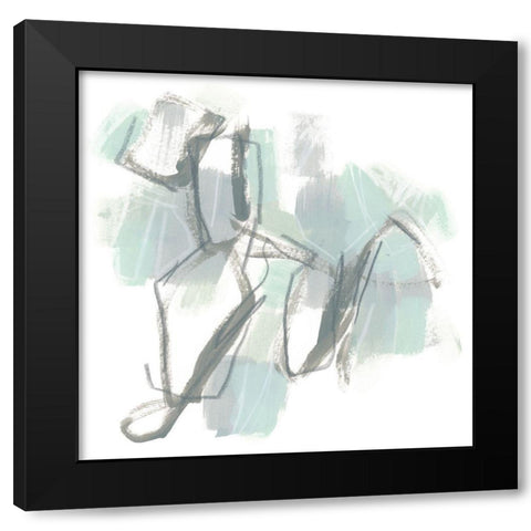 Frost Lichen I Black Modern Wood Framed Art Print with Double Matting by Vess, June Erica