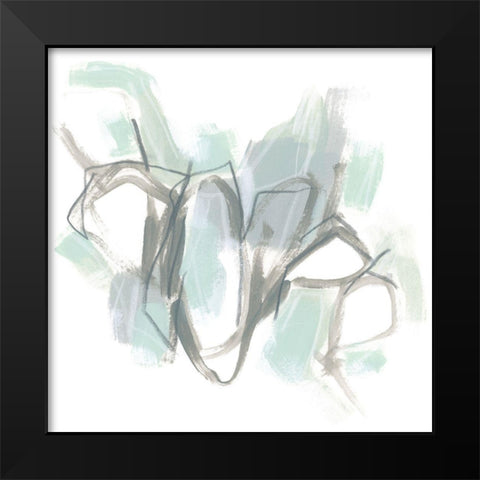 Frost Lichen II Black Modern Wood Framed Art Print by Vess, June Erica