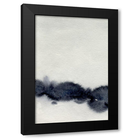 Ink Bleed Landscape I Black Modern Wood Framed Art Print by Caroline, Emma