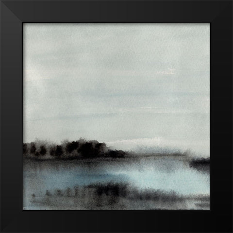 Hazed Horizon I Black Modern Wood Framed Art Print by Warren, Annie