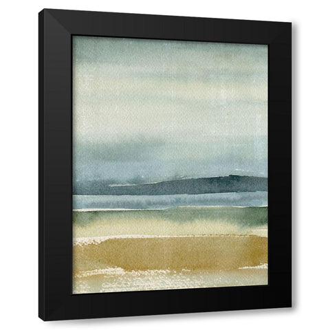 Ochre Outlook I Black Modern Wood Framed Art Print by Warren, Annie