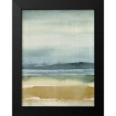 Ochre Outlook I Black Modern Wood Framed Art Print by Warren, Annie