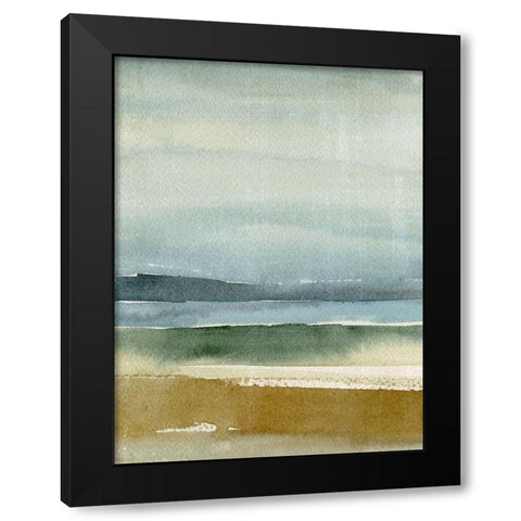 Ochre Outlook II Black Modern Wood Framed Art Print with Double Matting by Warren, Annie