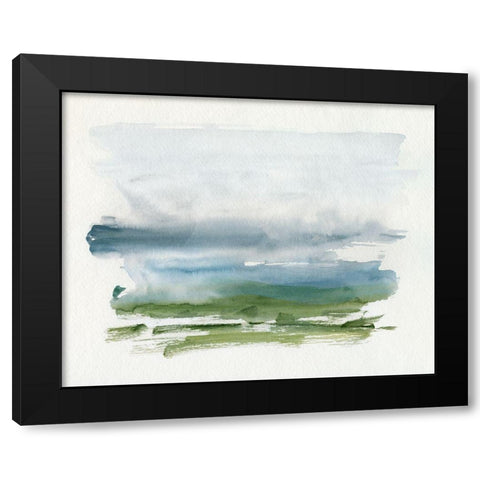 Coastline Splash III Black Modern Wood Framed Art Print with Double Matting by Barnes, Victoria