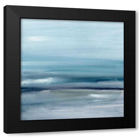 Sea Mirage I Black Modern Wood Framed Art Print with Double Matting by Barnes, Victoria