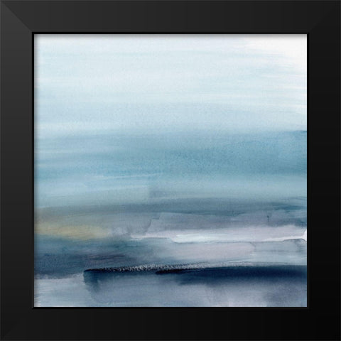 Sea Mirage II Black Modern Wood Framed Art Print by Barnes, Victoria