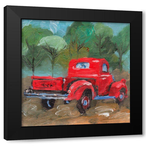 Sunburnt Truck I Black Modern Wood Framed Art Print with Double Matting by Wang, Melissa