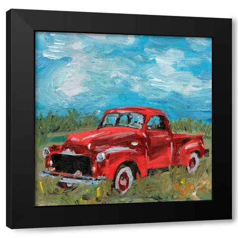 Sunburnt Truck II Black Modern Wood Framed Art Print with Double Matting by Wang, Melissa