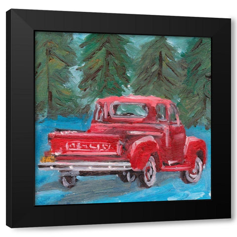 Sunburnt Truck III Black Modern Wood Framed Art Print with Double Matting by Wang, Melissa