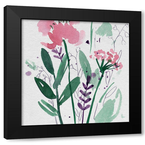 Leisurely Life II Black Modern Wood Framed Art Print by Wang, Melissa