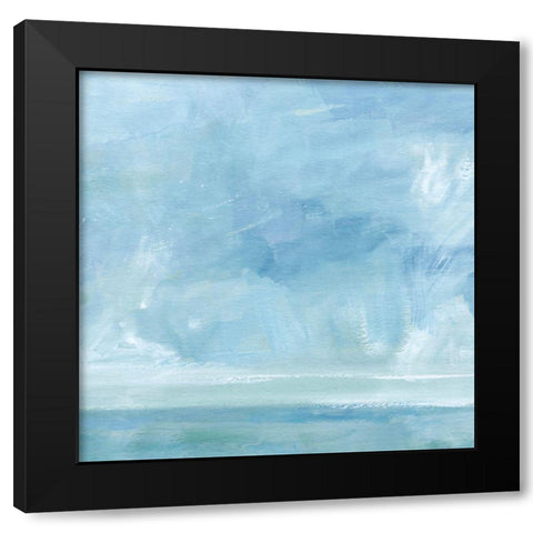 Ocean Meets Sky I Black Modern Wood Framed Art Print by Barnes, Victoria