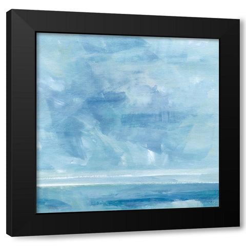 Ocean Meets Sky II Black Modern Wood Framed Art Print with Double Matting by Barnes, Victoria